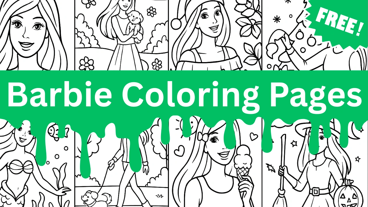 84 Barbie Coloring Pages Printables Free PDF