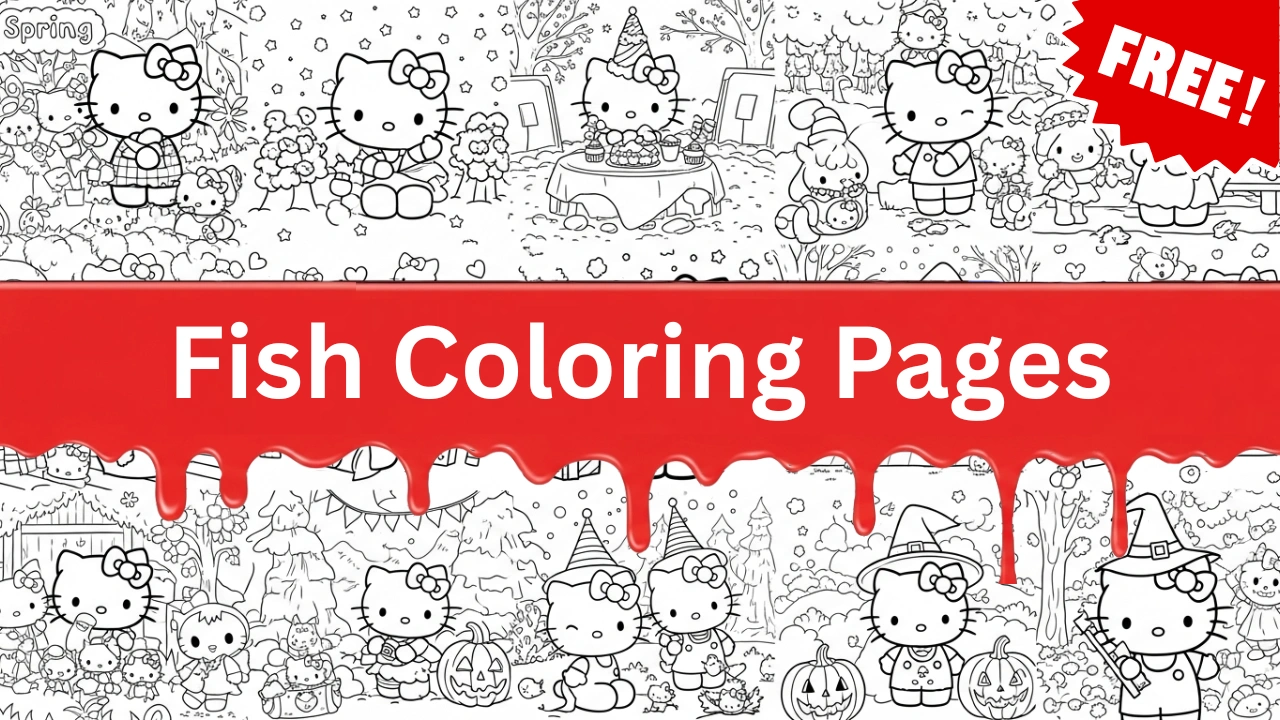 Hello Kitty Coloring Pages