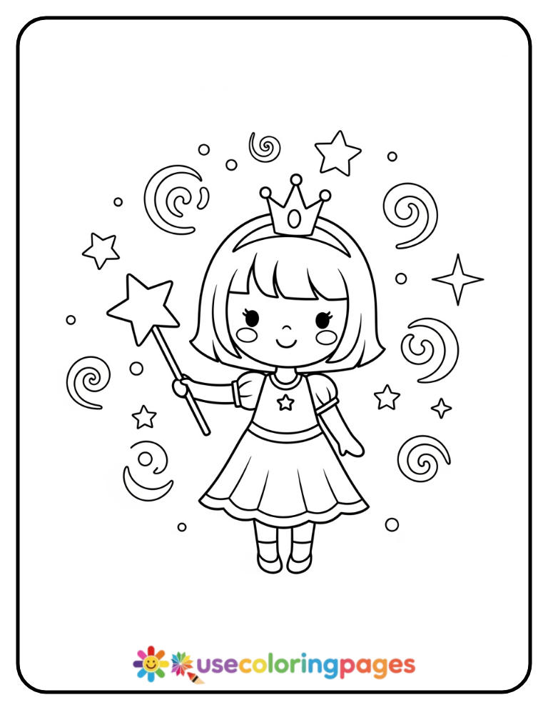 Moana Walking Along the Shoreline Coloring Page