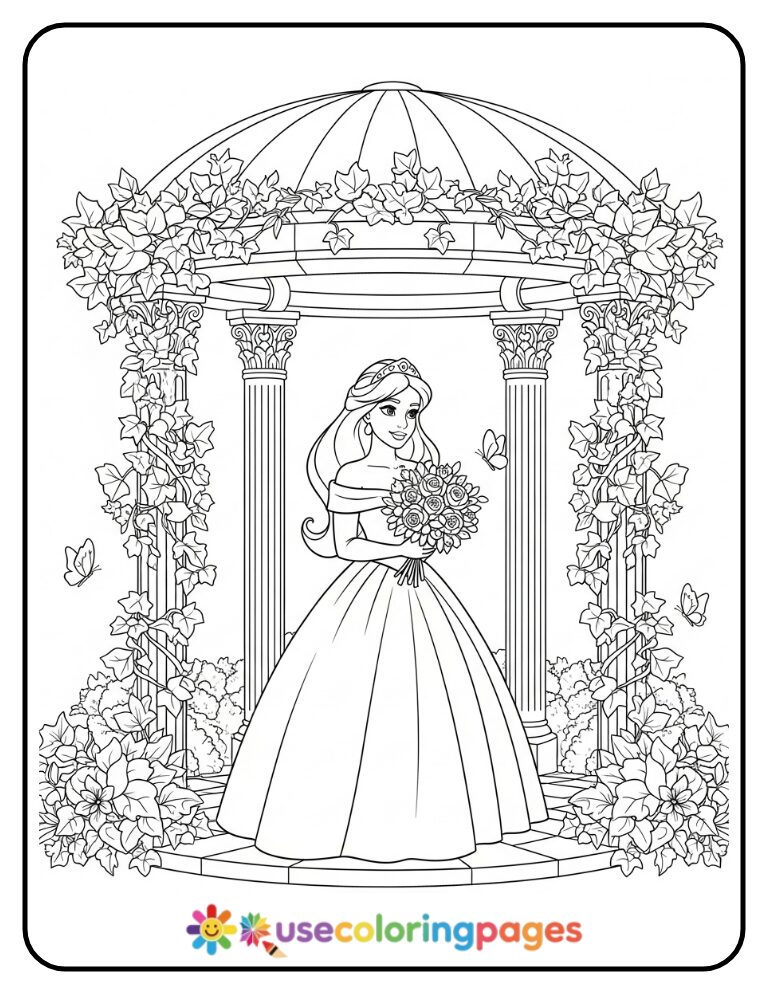 Moana Walking Along the Shoreline Coloring Page 