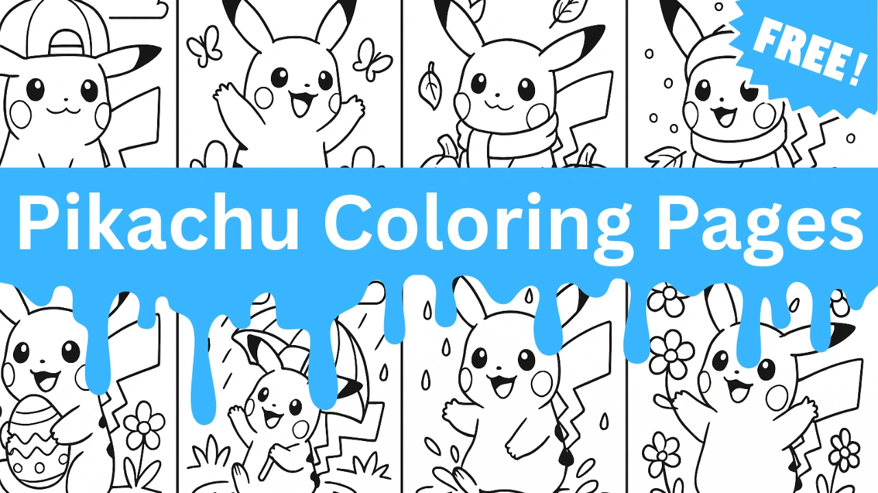 72 Pikachu Coloring Pages (Free Printable PDF for All Ages)