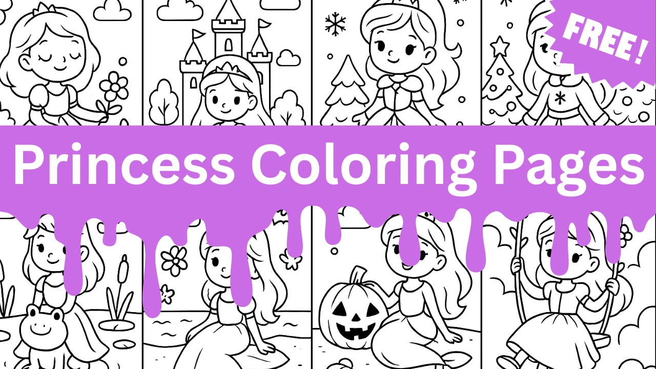 99 Princess Coloring Pages (Free Printables PDF for All Ages)