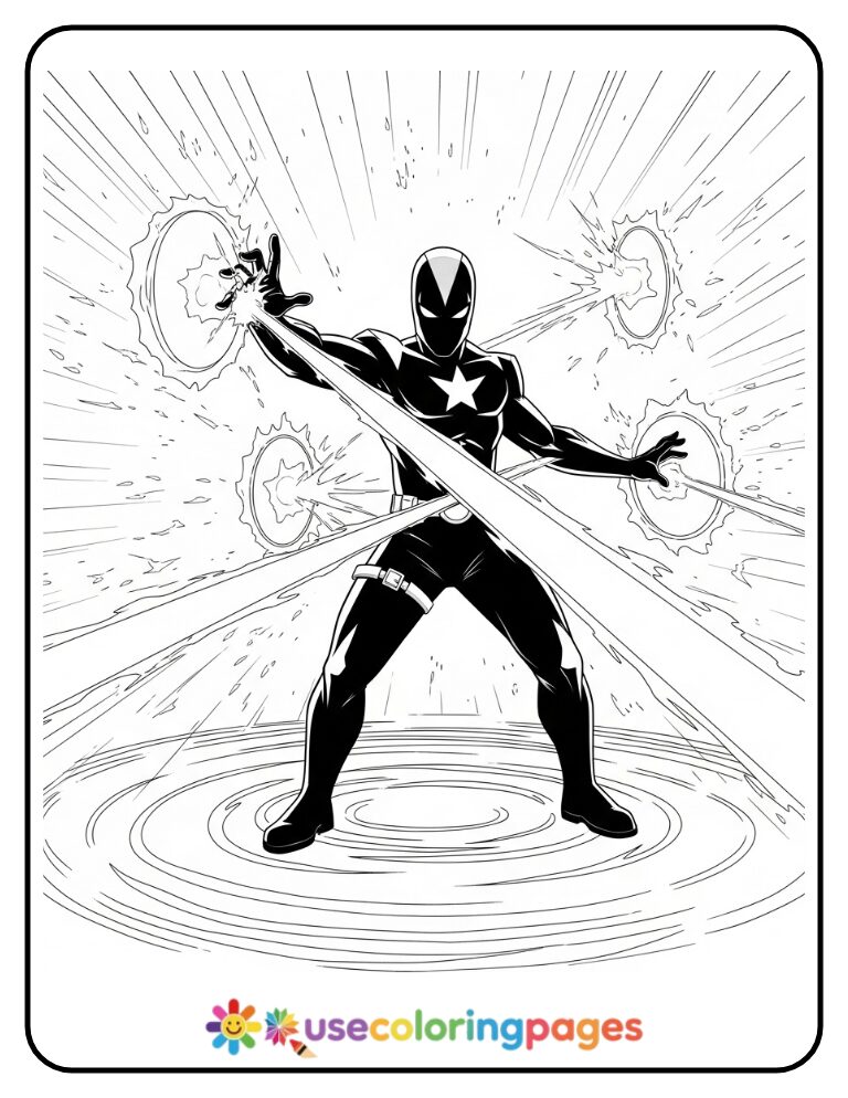 Shadow Using Chaos Control Coloring Page