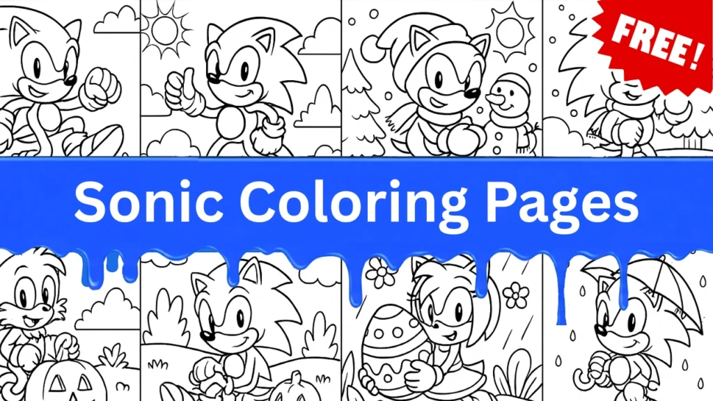Sonic Coloring Pages
