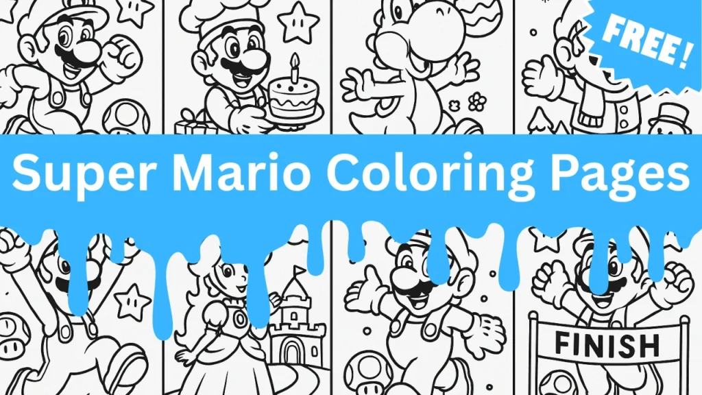 Super Mario Coloring Pages