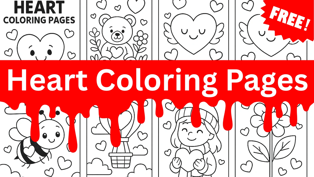 81 Heart Coloring Pages Free Printables PDF for All Ages