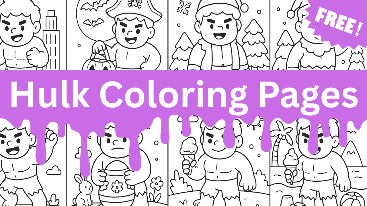 57 Hulk Coloring Pages (Free PDF Printables For All Ages)