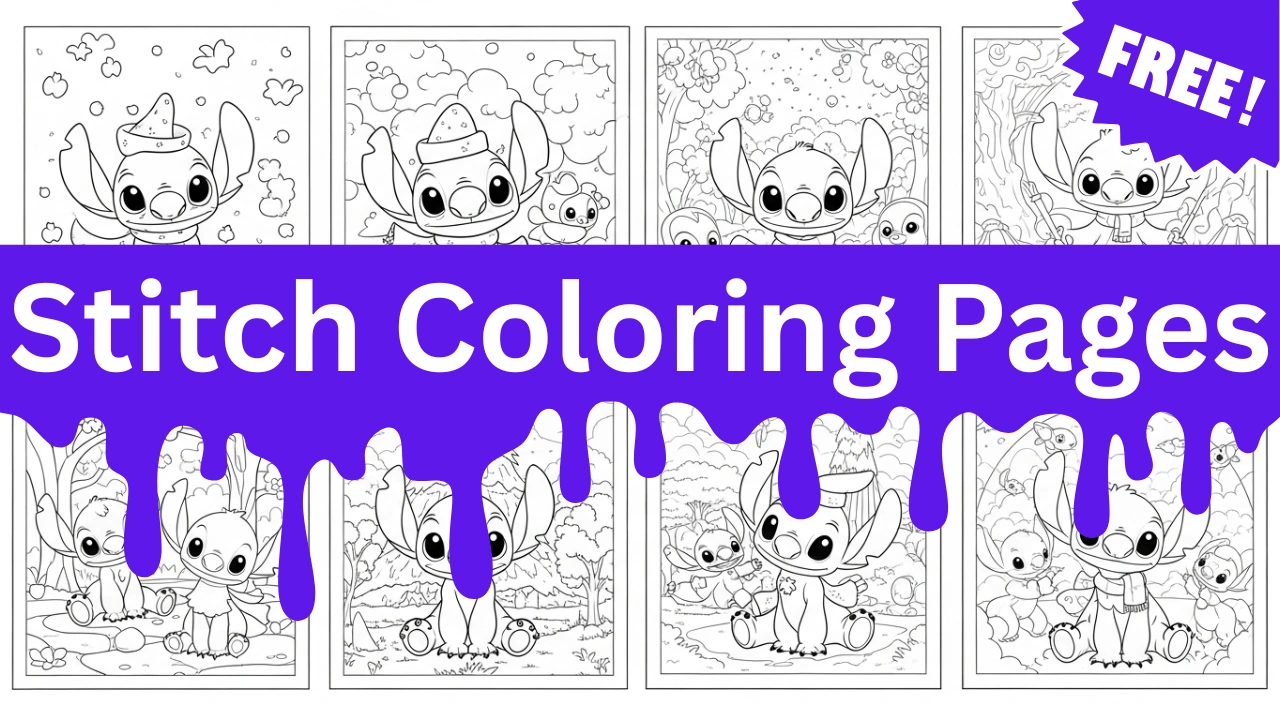 51 Stitch Coloring Pages (Free Printable PDF For All Ages)