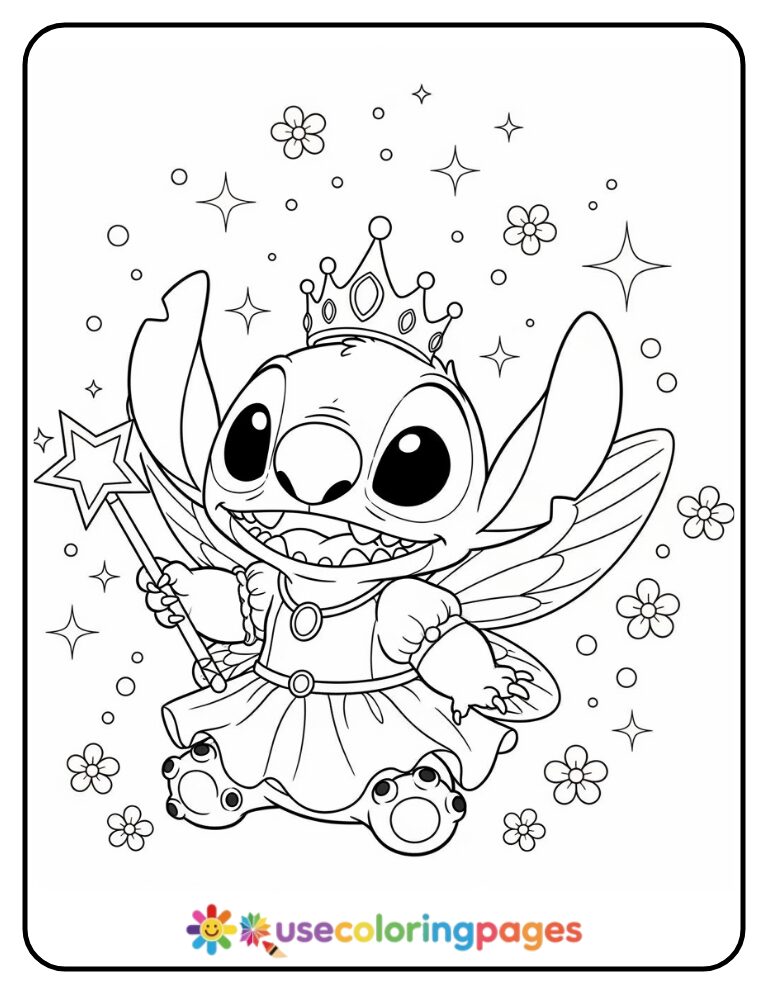 Stitch Dressed as a F